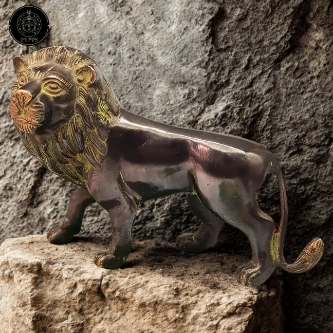 Lion Brass Figurine for Home & Office